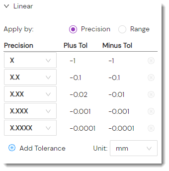 How to enter double minus tolerances in InspectionXpert